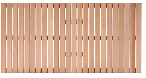 bingaai Cedar Wood Bath Mat 48 × 23.6 in, Wooden Bath Mats, Cedar Wood Shower Mat, Shower Stall Mat Non-Slip for Bathroom Bathtub Spa Sauna Garden Home, Wooden Floor Mat Large for Indoor and Outdoor
