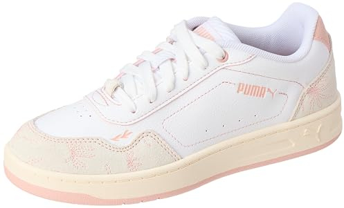 Puma Damen Court Classy Crafted Flowers Sneaker, Puma White Rose Quartz, 40 EU