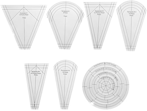 10-Piece Acrylic Ruler Set For Quilting, Transparent Templates For Patchwork And Craft Projects, Precision Cutting Tools