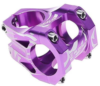 Zanthicia Potencia de Manillar Ajustable roja de 35 mm para Bicicleta montaña, BMX y DH. Ligera y Duradera. Potencia Universal Corta, Compatible con la mayoría Bicicletas Carretera.