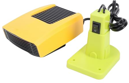 Hyuduo Bärbar Bilvärmare, 200W Batteridriven Elektrisk Rymdvärmare med Termostat för Avfrostning Avimning, 2 Inställningar 131-185℉ Justerbar Vinkel Snabbuppvärmning för