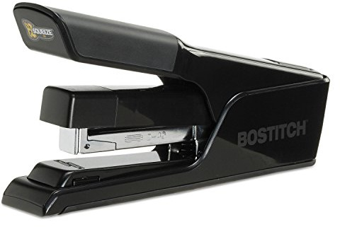 Bostitch Office EZ Squeeze 40 Sheet Flat Clinch Desktop Stapler, Reduced Effort, Black (B9040)