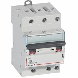 406892 Disjoncteur triphasé 16A - 3P Courbe C - 4,5/6kA - À vis - Legrand DX3