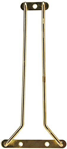 Soporte para copas de vino Beaumont GM203 de latón, 25 cm