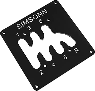 Steering Wheel H Gear Shifter Sequence Panel For Thrustmaster TH8AT300, PC USB Simulator Shifter Sequence Panel Plate Cover For Logitech G29 G27 Racing Games (6+R)