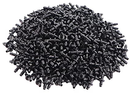 200 connettori per irrigazione a goccia, raccordi per irrigazione a goccia adatti per tubi da 4/7 mm, giunti dritti per irrigazione a goccia, connettori per tubi da giardino per irrigazione a goccia
