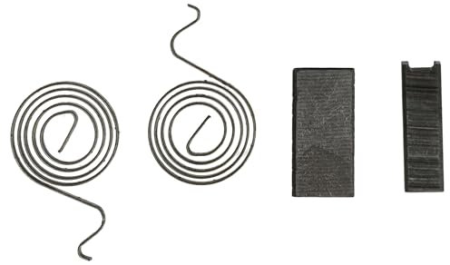 vhbw 2x balais de charbon 16 x 7,9 x 4,9 mm compatible avec Menzer 139409 TSW 225 PRO - UK 230V outil électrique, ponceuse