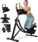 HVO Bauchtrainer Bauchmuskeltrainer für Zuhause: Bauch Po Fitness Gerät Multifunktions Trainingsgerät Ganzkörpertrainer Trainer Bauchmuskeltraining Abdominal Ab Machine, Bis 200kg Schwarz