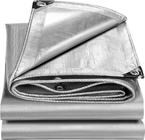 Bache Bois Exterieur Bache de Protection Exterieur,tarp UV 160g/m² | Exterieur impermeable,Revêtue des Deux côtés avec Oeillets en Aluminium Couverture Étanche pour Jardin,Piscine