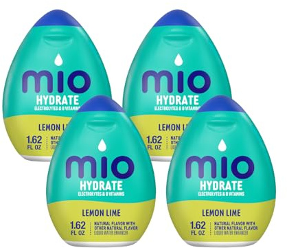 Mio Sport Liquid Water Enhancer, Lemon Lime, 1.62 Ounce, (Pack of 4)