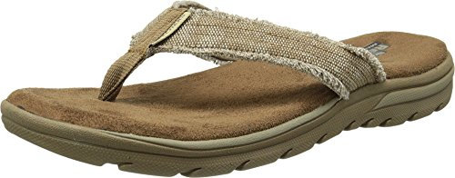 Skechers Herren Bosnien Sandalen, Beige Tan, 42 EU