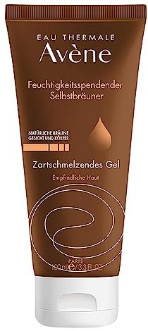 Eau Thermale Avène Gel autoabbronzante idratante viso e corpo, Effetto seta, 3.3 fl. oz
