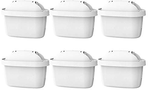 AQUA CREST NSF, TÜV SÜD zertifizierte Maxtra Nachfüllkatridge, reduziert Blei, Arsen und mehr, kompatibel mit Brita Mavea Maxtra, Maxtra, 105731, 1001122 (6 Stück, Verpackung kann variieren)