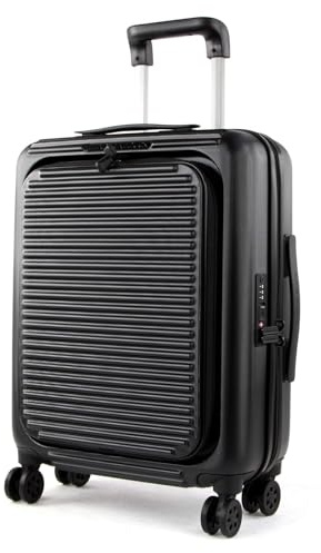 Mandarina Duck TANK CASE - TROLLEY CABIN W/FRONT PC POCKET schwarz (Schwarz) 40 x 55 x 20 (BxHxB)