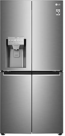 LG GML844PZAE Frigorifero Slim Multidoor, Total No Frost, 506 L, Door e Linear Cooling, Dispenser Acqua UVnano senza allaccio, Wi-Fi, Selettore umidità, Filtro Pure N Fresh, Smart Diagnosis, Inox