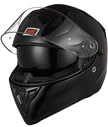 ORIGINE Casco Integrale da Moto Rapid Omologato ECE con Visiera (SOLID MATT BLACK,L)