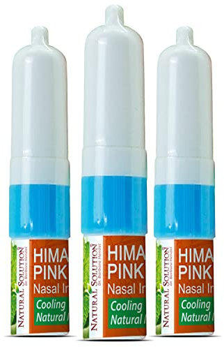 Natural Solution Salt Nasal Inhaler, Aromatherapy with Organic Mint Oil, Congestion, Refreshing and Relaxing Sinus Pressure Relief, 0.068oz | Pack of 3