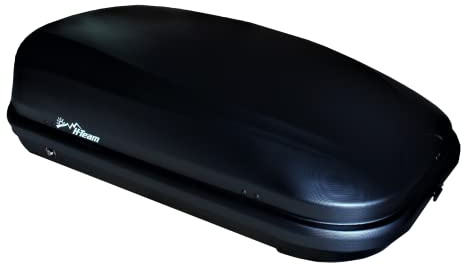Box Tetto Auto 420L - Nero - Portapacchi - Portasci Universale - 145x94x42 cm - Portata 50Kg - Baule Portabagagli - Siluro Portatutto Auto Tetto - Omologato - Apertura Laterale - Barre Compatibili