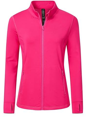 MoFiz Giacca Sportiva Donna Giacca Leggera Felpa in Micropile Giacca