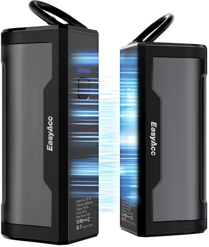 EasyAcc Magnetic Handwärmers, 10000mAh/2er-Set Handwärmer Elektrisch,Reusable Electric with 3 Levels Heating up to 55°C, Ergonomic Electric handwärmer für Outdoor Sports Raynaud's Arthritis - OT115