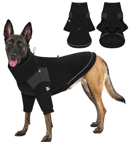 OneTigris Dog Sweater - Turtleneck Thick Dog Sweater for Medium Large Dogs, Warm Clothes for Cold Weather, Soft Lightweight and Stretchy Winter Coat for Christmas Thanksgiving