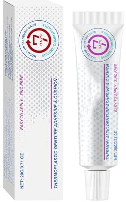 Adhesivo Termoplástico Para Prótesis Dentales,Crem Adhesiva Para Dentadura Postiza Extraíble,Sujeción Duradera Y Segura,Manejo Y Remoción Sencillos.