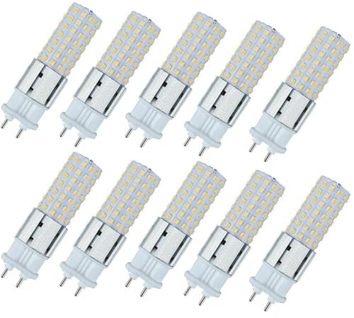 RZL Belysning, Paket med 10, LED majslampor AC220V G12 15W 96LEDs LED-lampa gatubelysning(Natural Light)