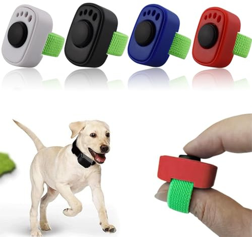 SWYZOR Clicker Perro,4 Pcs Clicker,Mini Clickers para Adiestramiento de Mascotas,Herramienta Eficaz para Comandos Básicos,para Perros, Gatos y Caballos