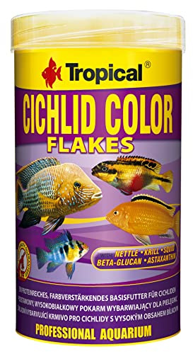 Tropical Cichlid Color Flakes Fiskfoder, 50 g