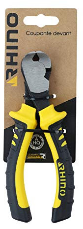 RHINO - Tenazas de acero, mango de doble material, larga vida útil, 160 mm de largo
