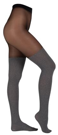s.Oliver Damen Strumpfhose FINE overknee 1er Pack 44/46 black