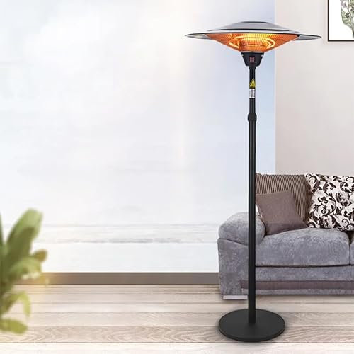 Quarz-Heizstrahler für den Außenbereich, 2100 W, mit Fuß, ideal zum Beheizen von Außenbereichen und zum Genießen von Zusammenkünften im Freien.
