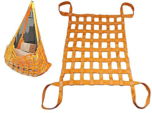 ZNBLSD Shelf Lifting Net, Flat Polyester Cargo Lifting Bag, Logistics, Construction Cargo Net, World Sports Jump Net, Trailer Net (Size : 1.5x1.5m/Load:1t)