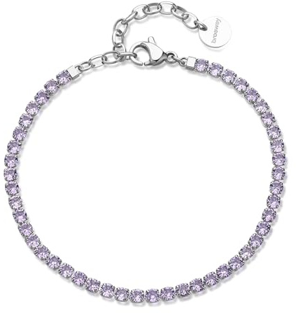 Brosway damarmband, tennisarmband i stål och kubisk zirkon | Desideri Collection - BEI103