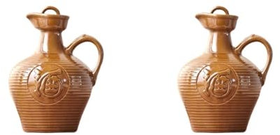 PRETYZOOM 2 Pièces Flacon Col De Cygne Avec Cruche D'eau Infusion Froide Cruche D'argile Verre Bouilloire Tasse Bouteilles D'eau Chaud Bouteille D'eau Wifi Simple Cruches De Vin Céramique