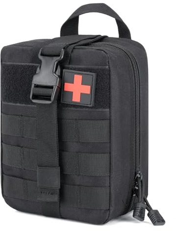 koolehaoda Molle Pochette de premiers secours vide Pochette de premiers secours EMT Pochette de premiers secours IFAK Utilitaire tactique pour la maison et les activités de plein air Fournitures