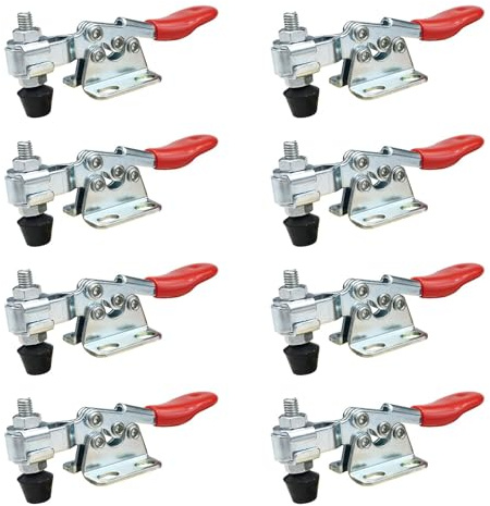 Abrazadera De Palanca Horizontal Dispositivo Sujeción Taller Clips Rápidos Abrazaderas Fijación Herramienta Manual Para Ajuste Rápido Abrazaderas Horizontales Para Carpintería