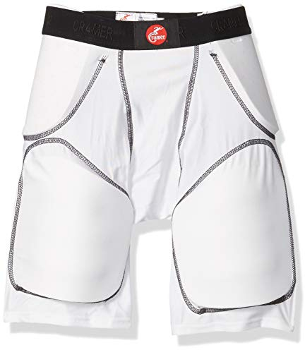 Cramer Classico da Football 5-Pad Girdle, Unisex, White