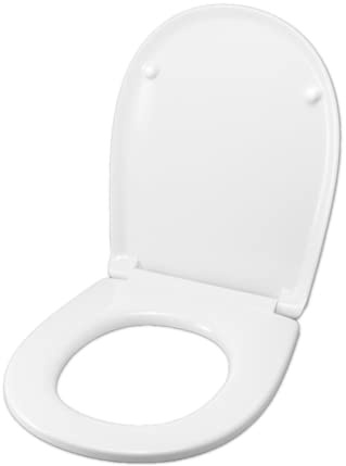 WC-Sitz für DURAVIT DUNE Erde/Ausgaben Weiß Reißverschluss Edelstahl normal oder verlangsamt Softclose