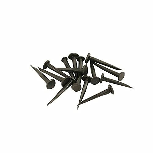 Carpet Upholstery Tacks 13mm Black Blued Steel Furniture Pins 50 Pack | 13mm black blued steel tacks for upholstery, carpet edging, fabric, felt and furniture repairs on timber or soft board.