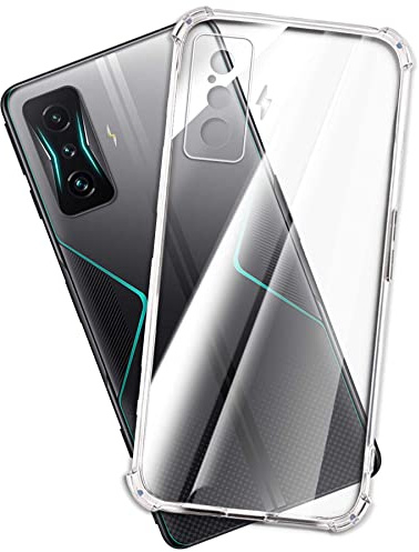 mtb more energy® Case Soft Armor Compatible avec Xiaomi Poco F4 GT (6,67) – Coins renforcés – Protection de l'appareil photo – TPU 1,5 mm – Coque de protection pour téléphone portable
