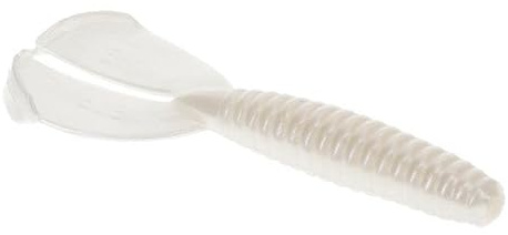 Strike King (RGTTMGSW-84) Rage Menace Grub Saltwater Soft Bait Fishing Lure, Color 84 - Pearl, 3.5