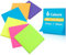 Caianwin 6 Packung Farbige Haftnotizen 76x76mm, Selbstklebende Klebezettel, 50 Blätter/Block Helle Haftnotizzettel Bunte Rechteckig Sticky Notes für Büro Zuhause Schule Sitzung