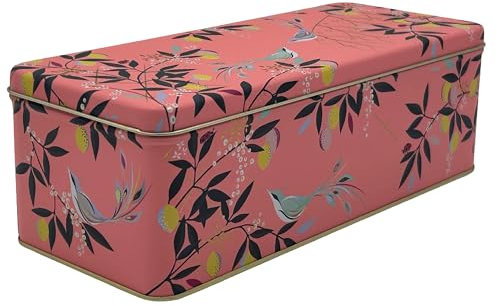 MediMuc Geschenkdose Design Sara Miller - Liebevoll gestaltete rechteckige Vorratsdose - Motiv Orchard - Blechdose, Keksdose, Dose - Maße: (L x B x H): 24,0 x 10,0 x 7,0cm