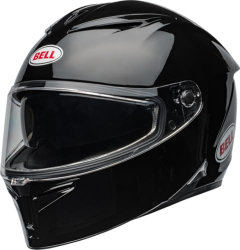 Bell Lithium Solid ECE Helm, dynamische Außenschale, integriertes Sonnenvisier, EPS mit Mehreren Dichten, Optik Klasse 1, Pinlock-kompatibel, DREI Schalengrößen, Farbe: Black, Größe: L
