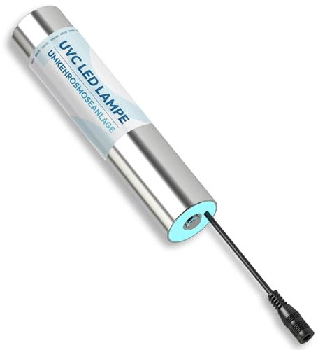 aora Lampada LED UVC per impianto ad osmosi inversa GT600 – per acqua potabile sicura – Filtro acqua osmosi con filtrazione a 8 livelli e cambio filtro in 3 secondi – Sistema Osmosi sotto tavolo +