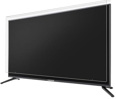Lixgate Shatterproof TV Screen Protector – 100% Clear Design That Doesn’t Affect Picture Quality – Child and Pet Friendly – Universal Fit for LCD, LED, OLED, QLED TVs – Easy Installation (55 inch)