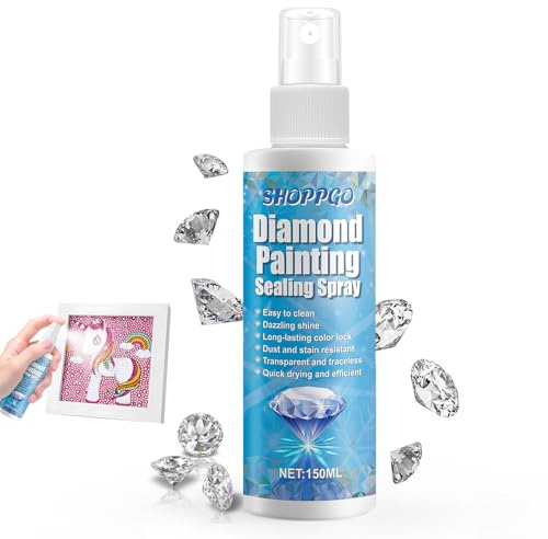Diamond Art Sealer Spray, Diamond Art Glue, Diamond Painting Sealer, Diamond Painting Accessories, Strong Seal, Durable and Firm, Transparent and Traceless, 150ml