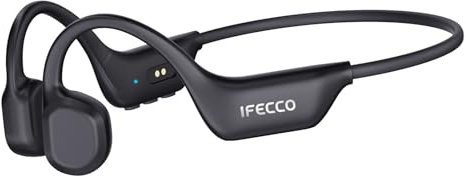 IFECCO Casque Conduction Osseuse Bluetooth,IP67 Étanche Ecouteur Osseux