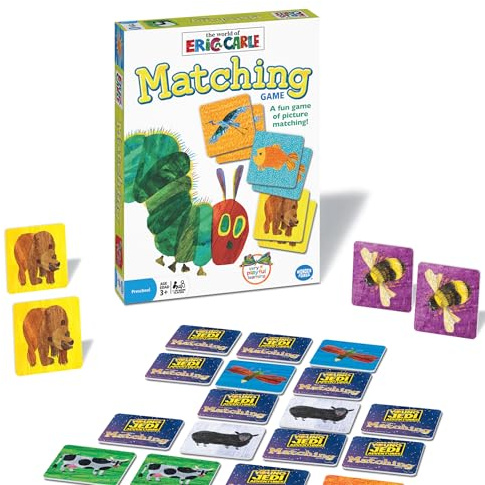 Wonder Forge Eric Carle Matching Game For Boys & Girls Age 3 To 5 - A Fun & Fast Animal Memory Game
